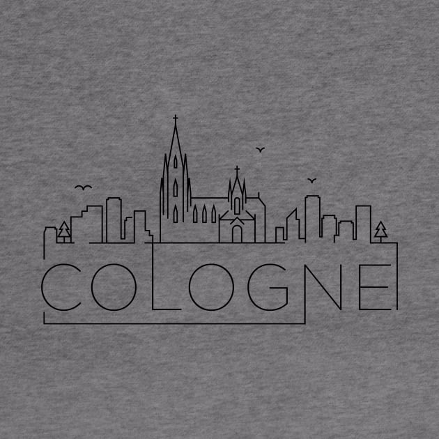 Cologne Minimal Skyline by kursatunsal